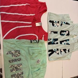 Graphic tank Victoria /pink Set - Red and Mint